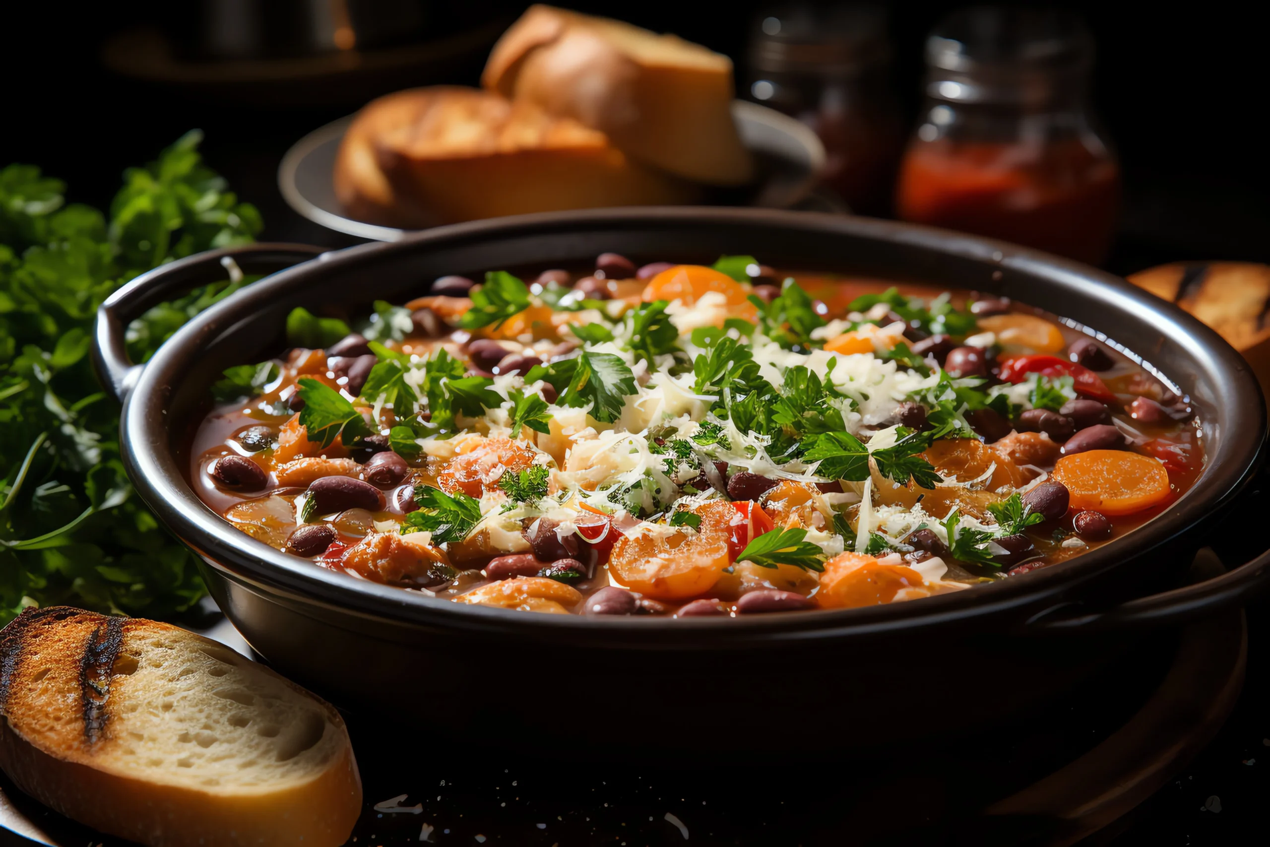 Creamy Bean Soup With Kielbasa