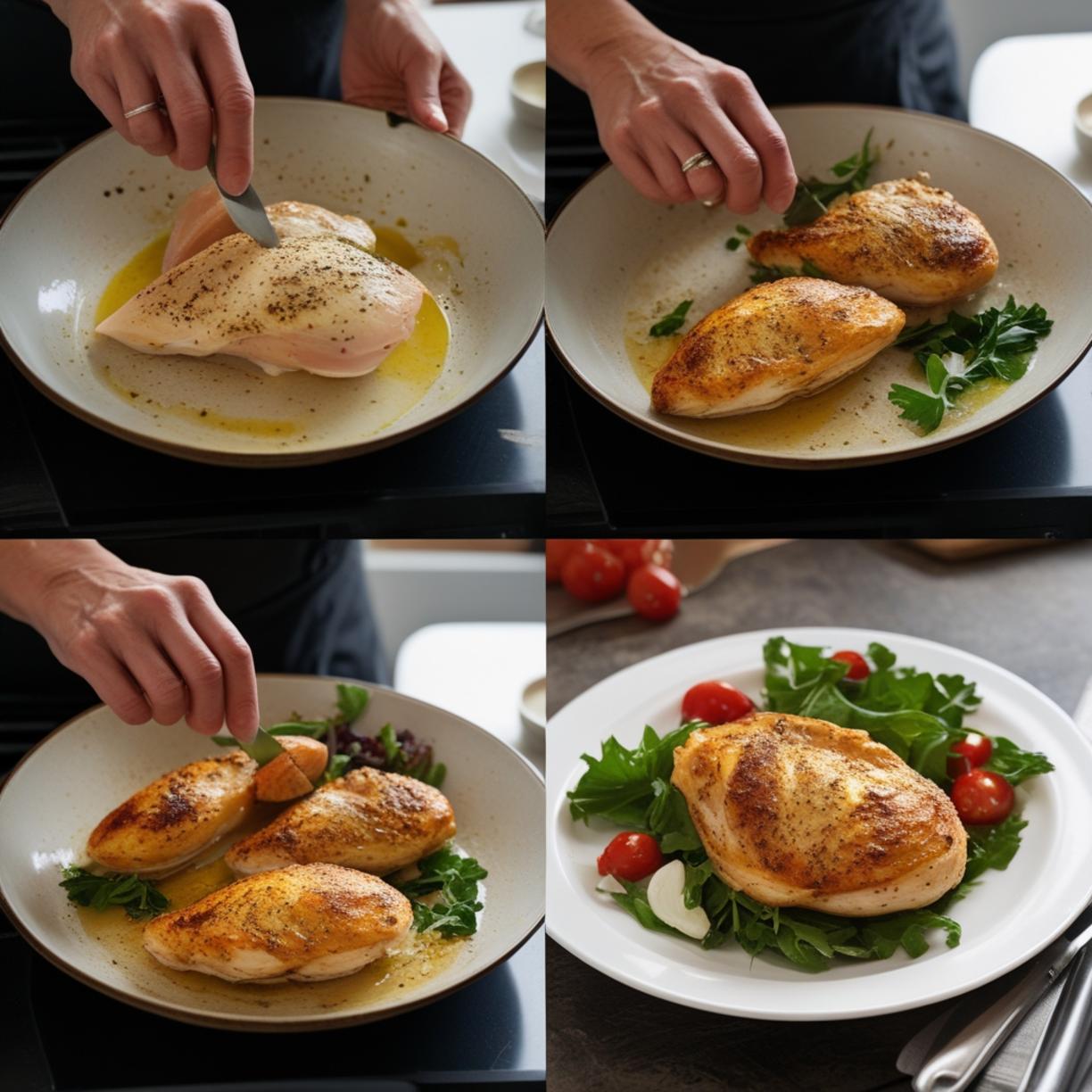 Baked Chicken Breasts 3 Cooking process for baked chicken breasts