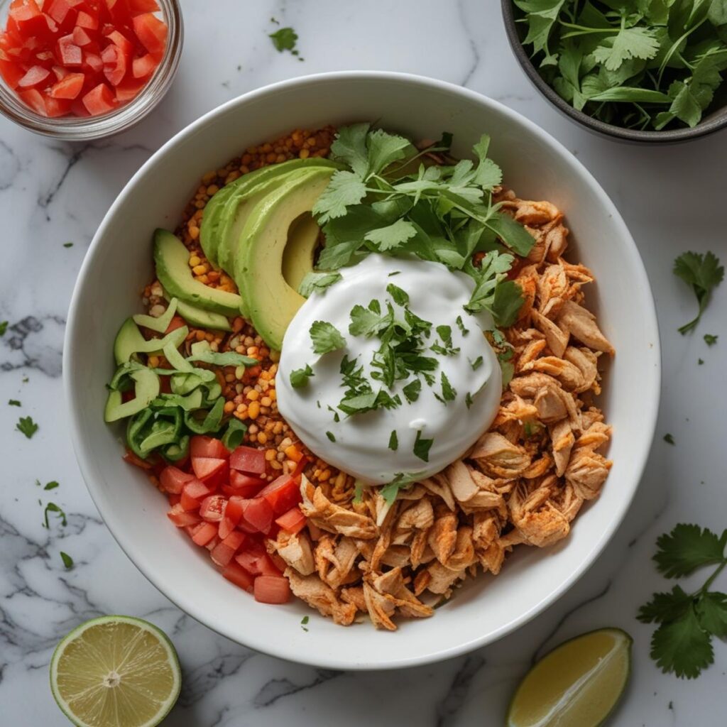 home 2 the best Chicken Burrito Bowl