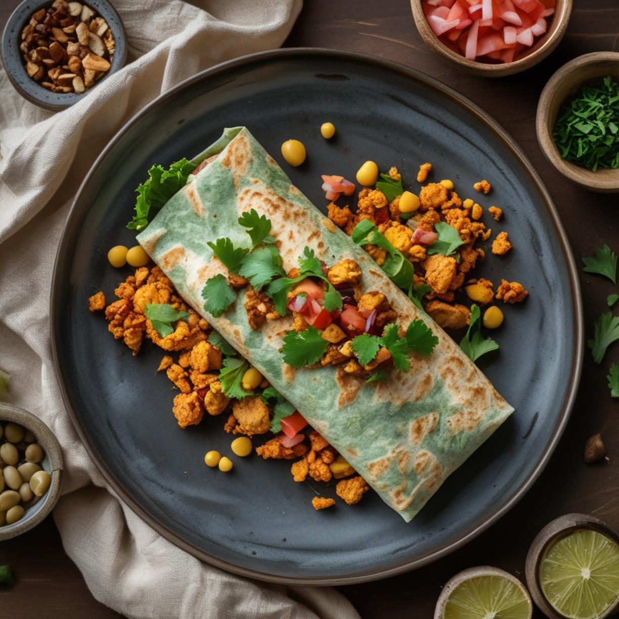 crunchy southwestern chicken wrap