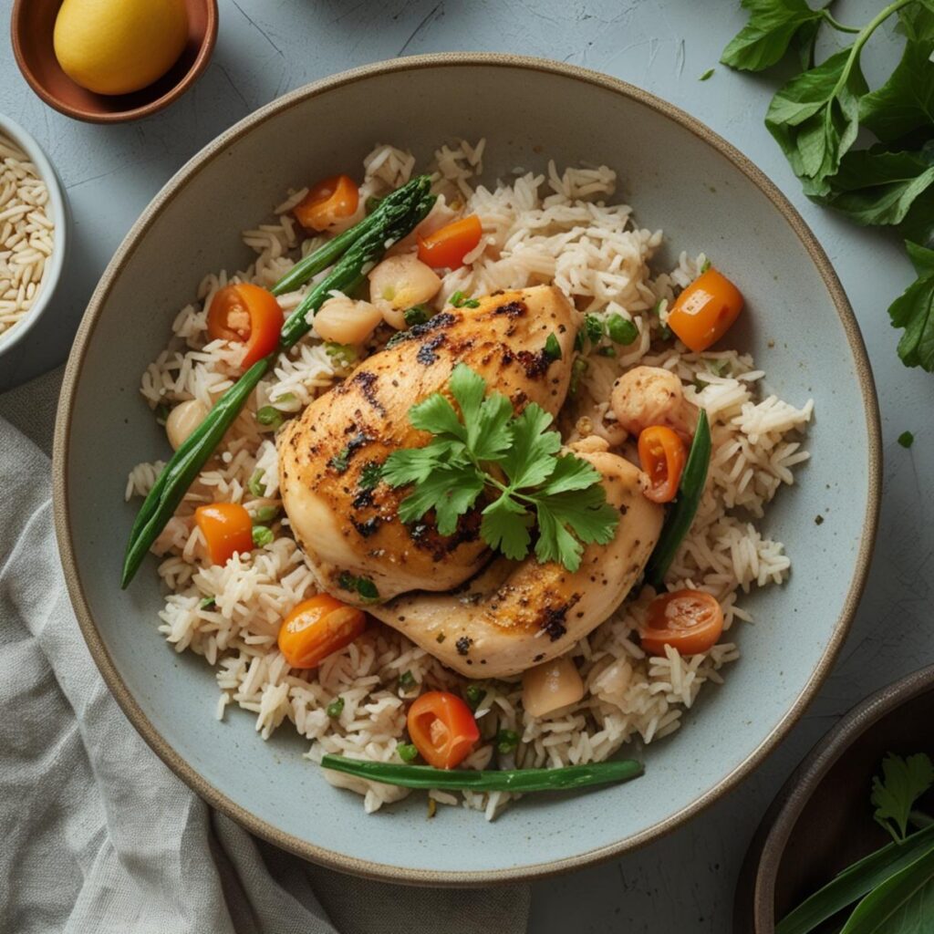 one pot chicken and rice