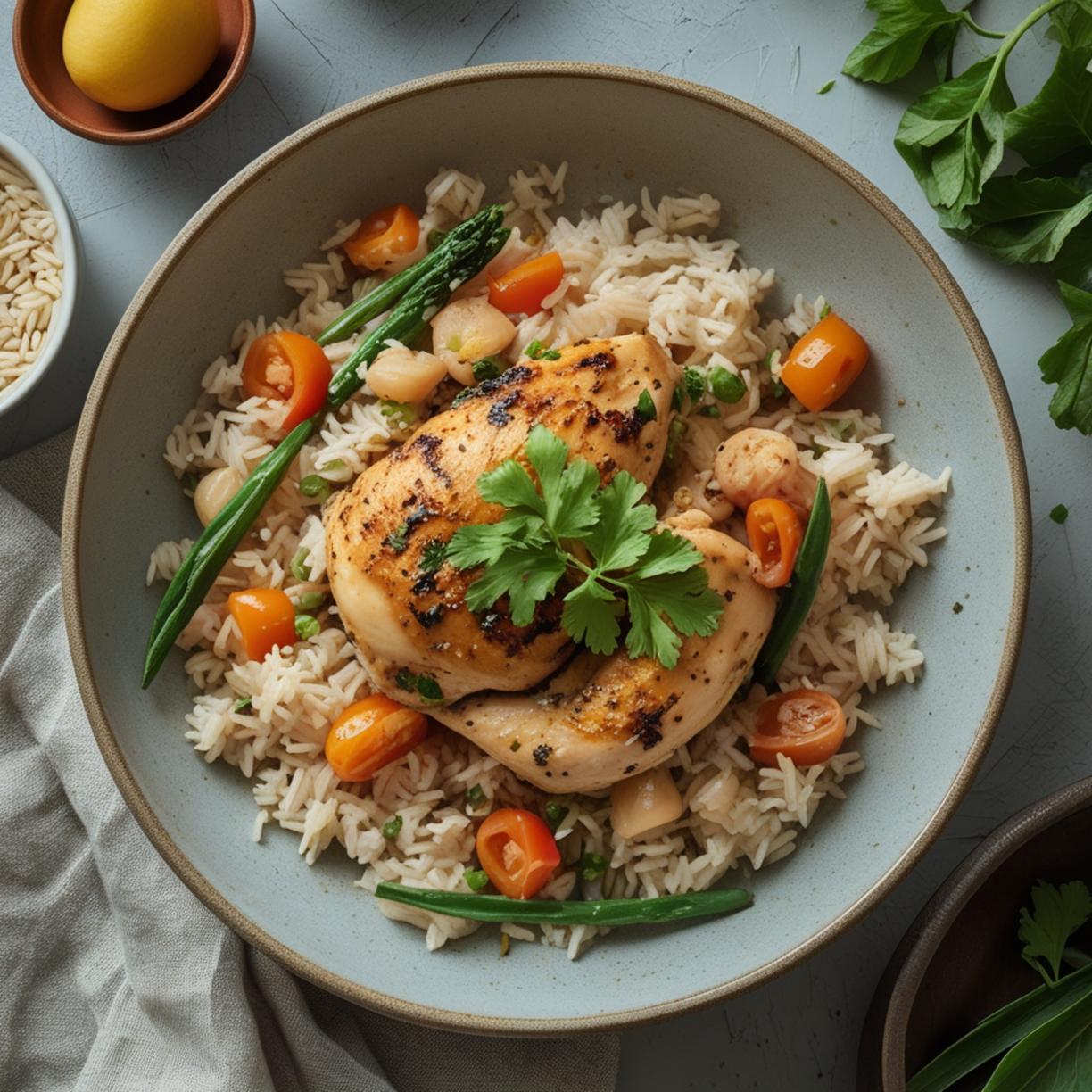 one pot chicken and rice