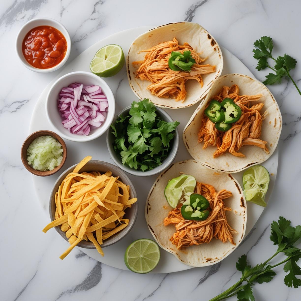 Shredded Chicken Tacos ingredients
