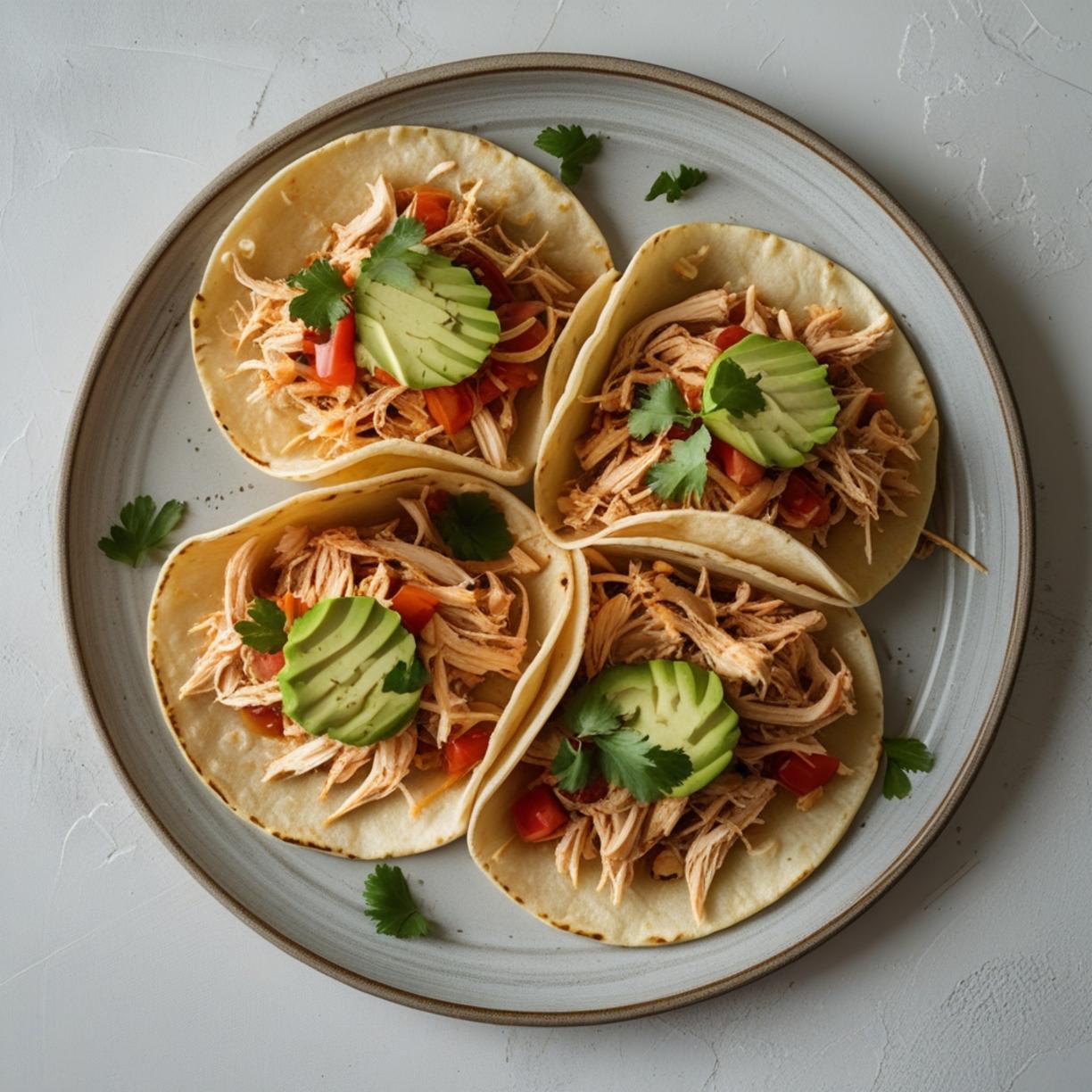 Shredded Chicken Tacos