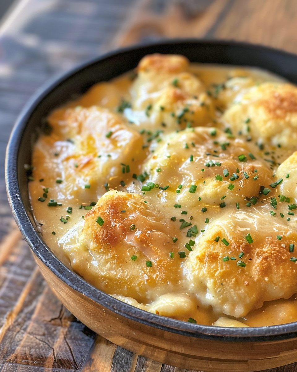 Ingredients for chicken and dumplings laid out on counter