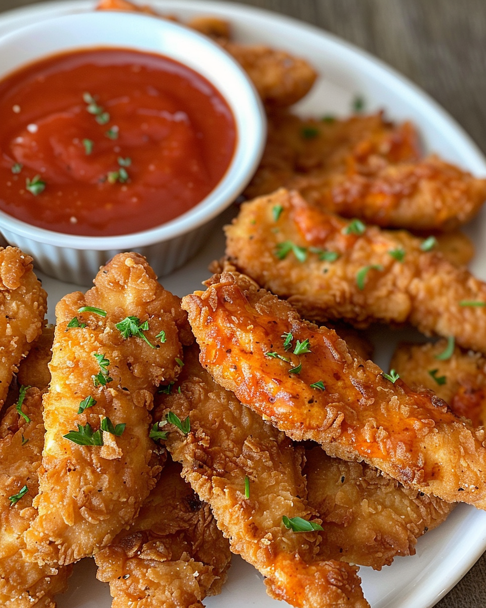 Copycat Zaxby's Zax Sauce and Gluten Free Chicken Finger Plate Recipe taken with iphone 15 pro max --iw 2 --ar 4:5 --v 6.0 --raw